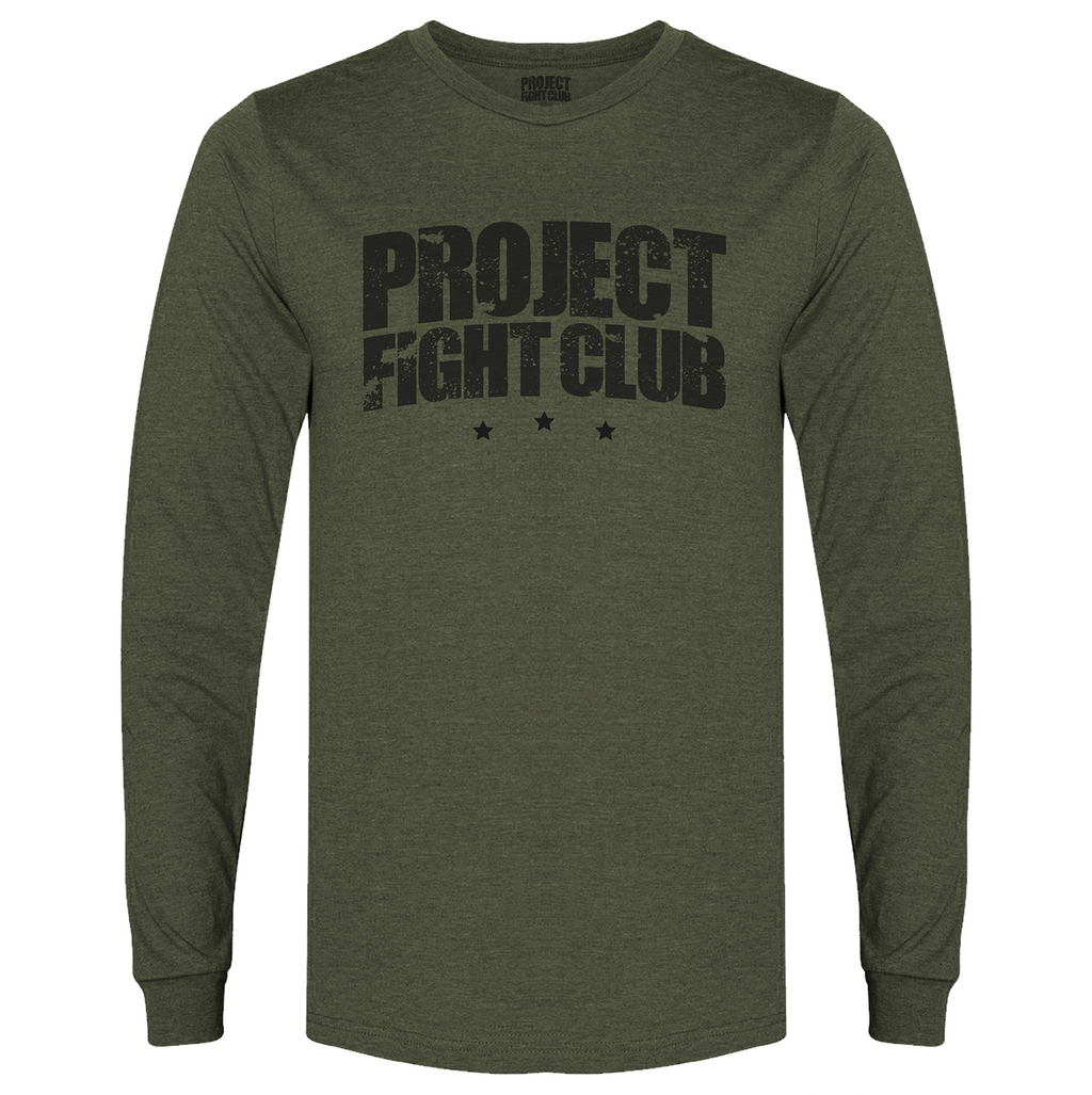 MILITARY GREEN LONG SLEEVE TEE - HONOR SOLDIERS & VETERANS