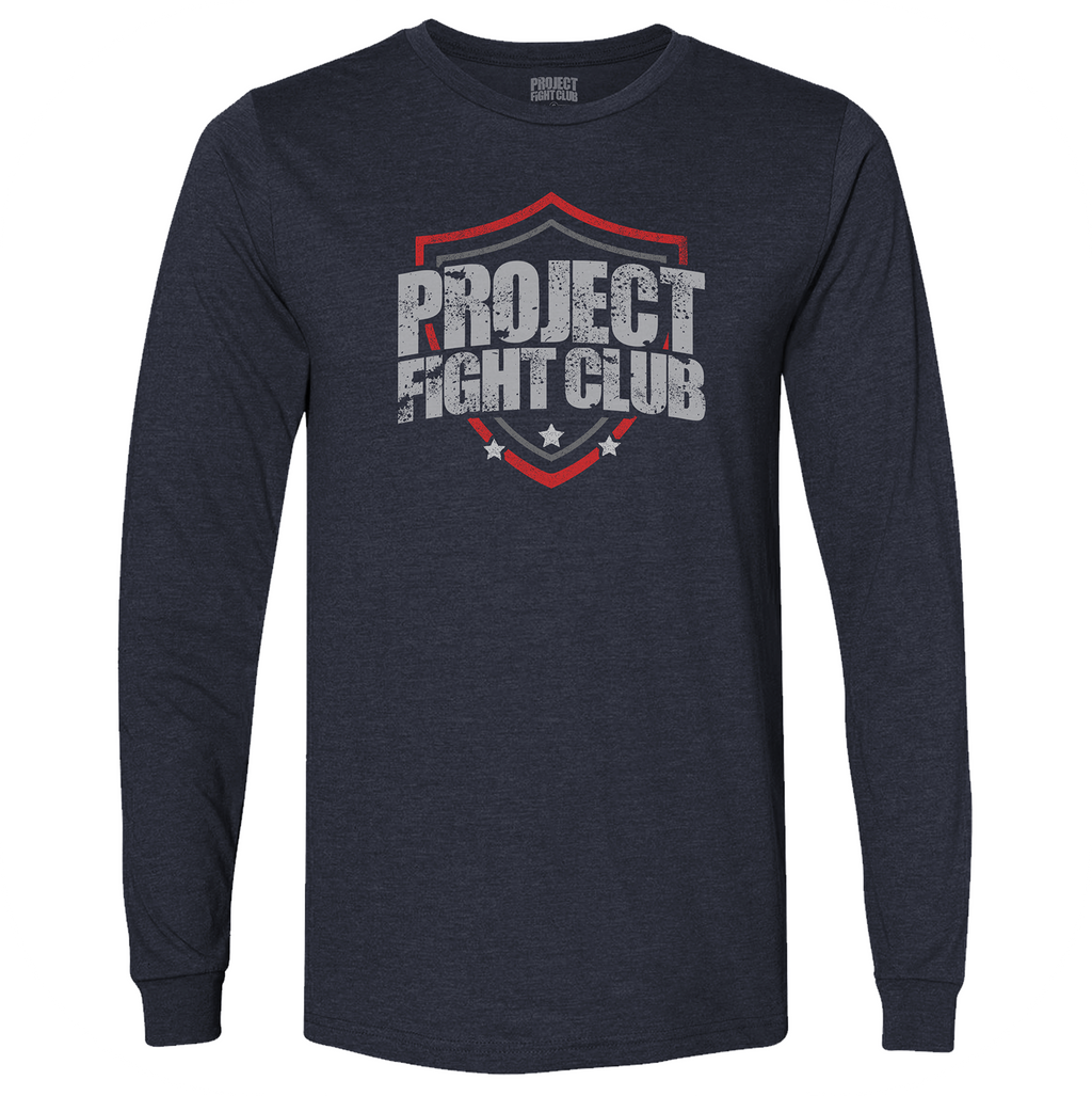 NAVY LONG SLEEVE TEE - HONOR FIREFIGHTERS & EMTs