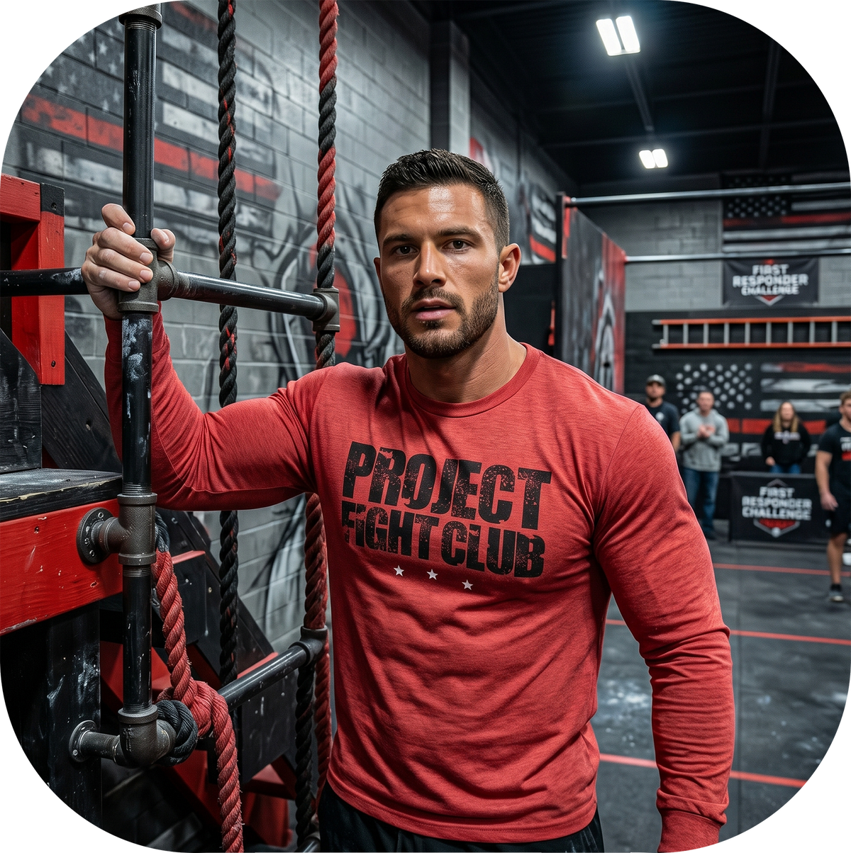 RED LONG SLEEVE TEE - HONOR FIREFIGHTERS & EMTs