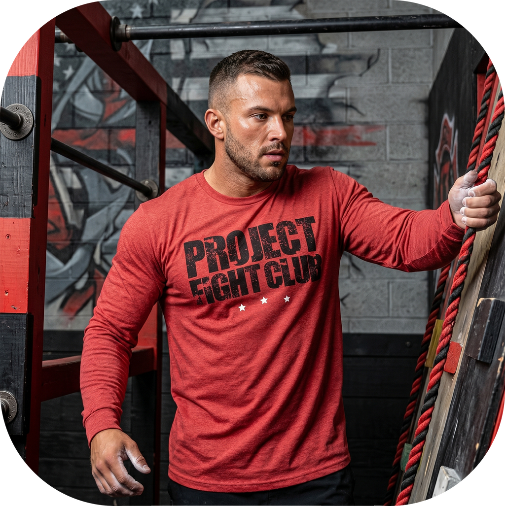 RED LONG SLEEVE TEE - HONOR FIREFIGHTERS & EMTs