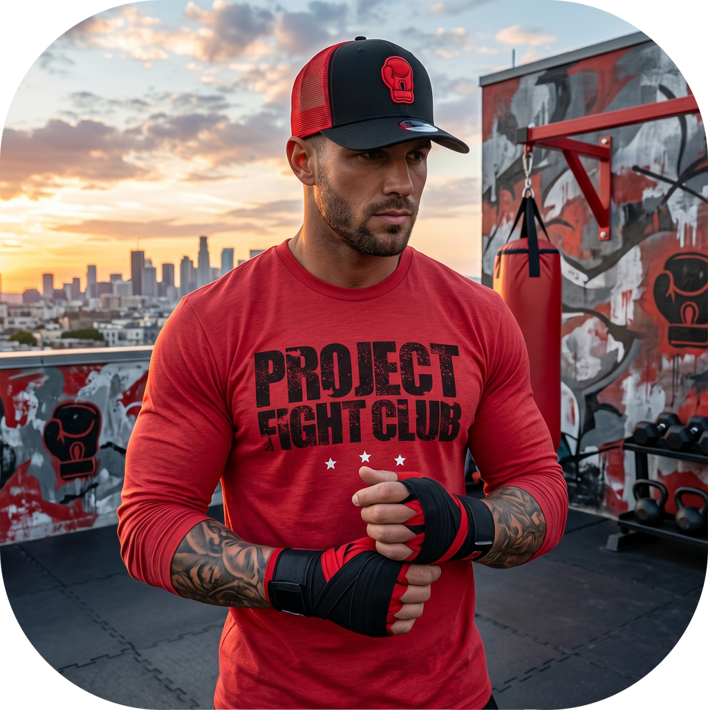 RED LONG SLEEVE TEE - HONOR FIREFIGHTERS & EMTs