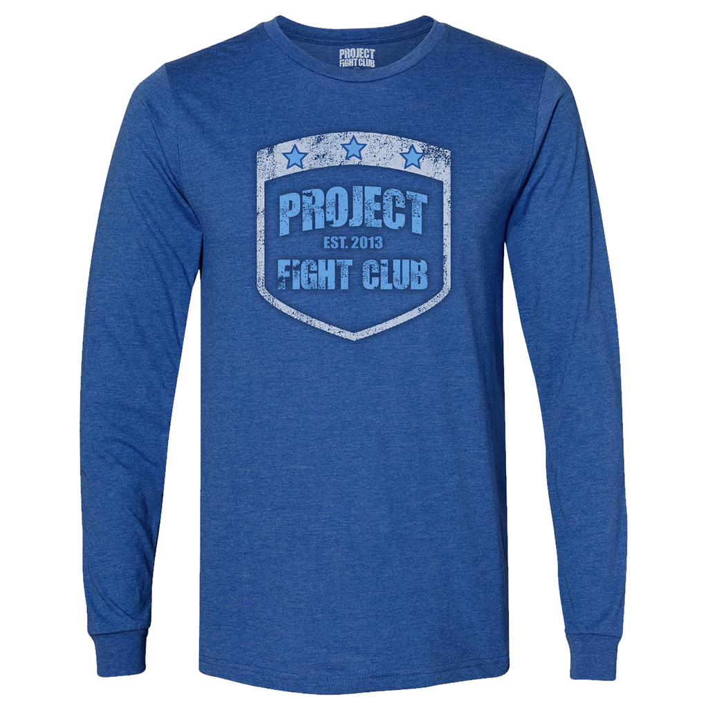 ROYAL BLUE LONG SLEEVE TEE - SUPPORT POLICE