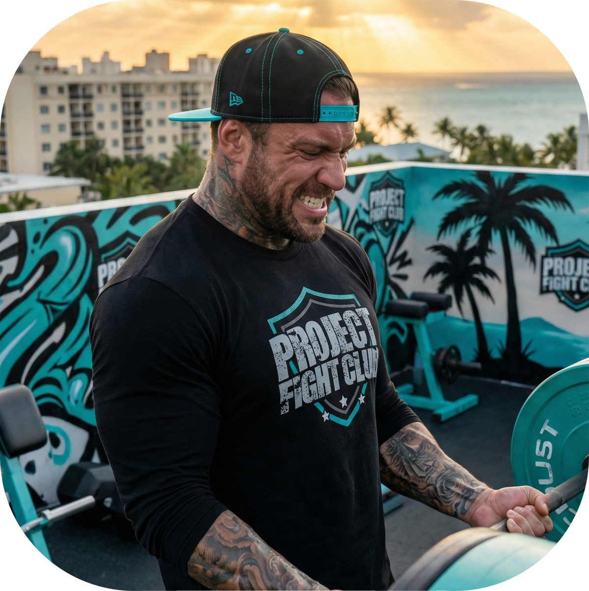 MENS BLACK LONG SLEEVE TEE #2 - FIGHT ADDICTION