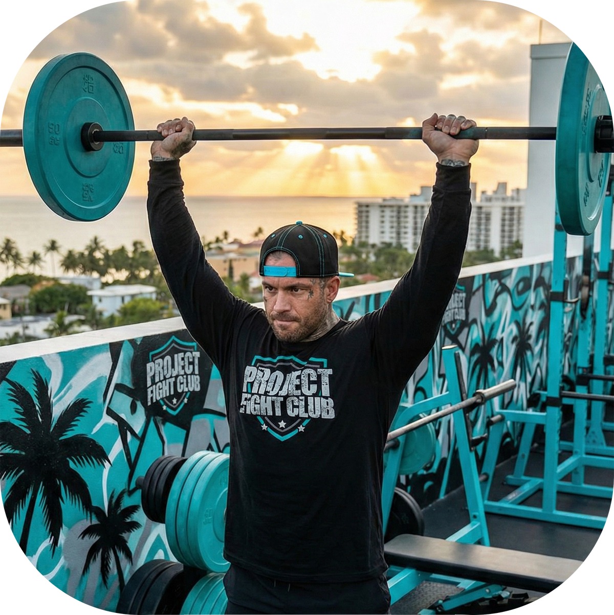 MENS BLACK LONG SLEEVE TEE #2 - FIGHT ADDICTION