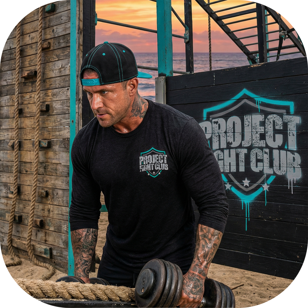 MENS BLACK LONG SLEEVE TEE #6 - FIGHT ADDICTION