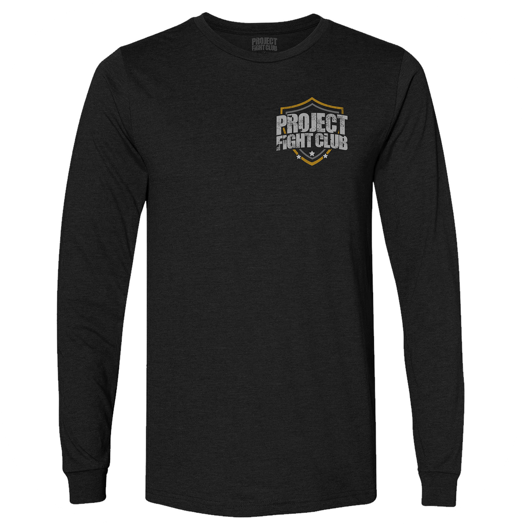 MENS BLACK LONG SLEEVE TEE #6 - PROTECT ANIMALS & WILDLIFE