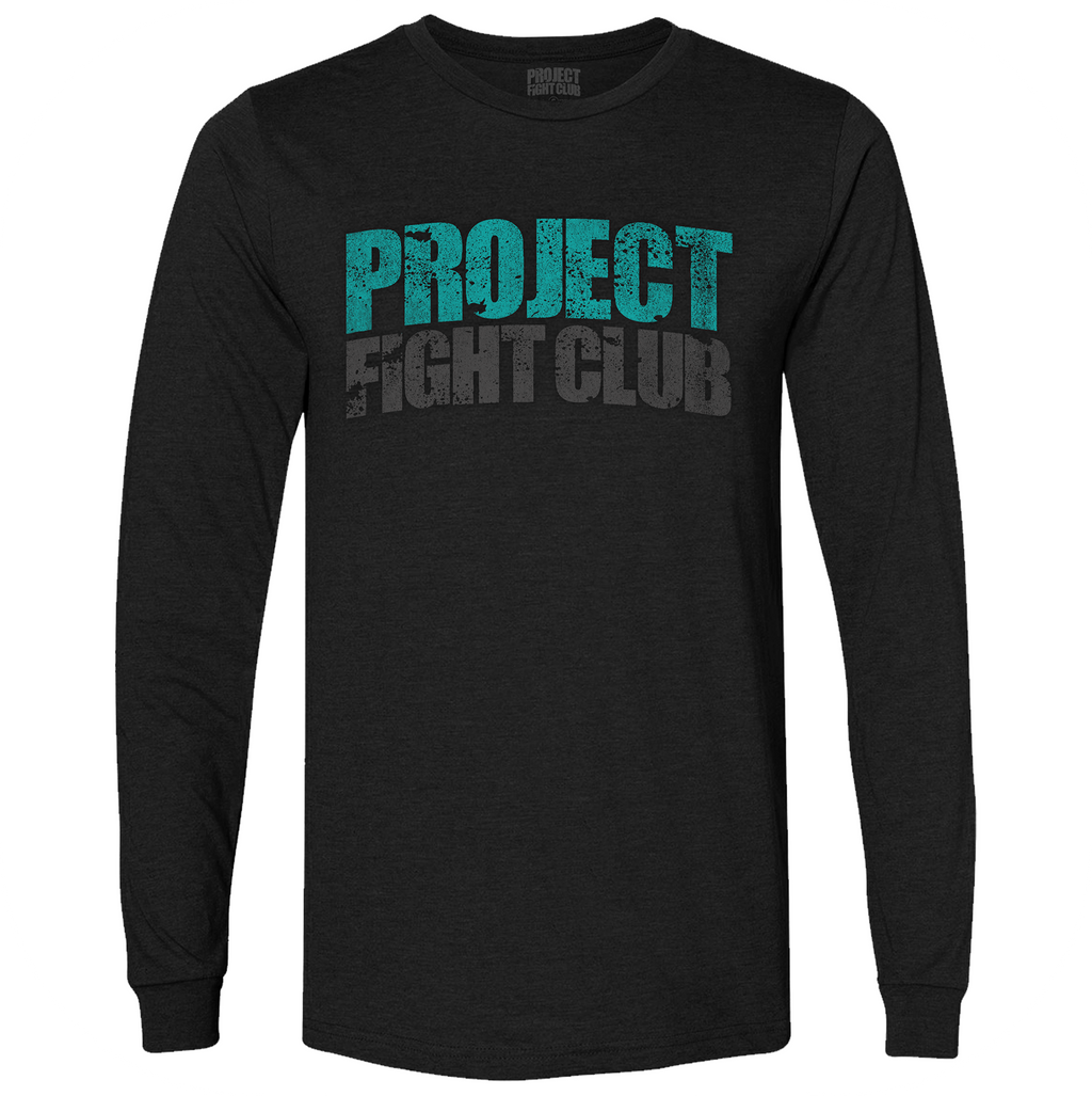 MENS BLACK LONG SLEEVE TEE - FIGHT ADDICTION