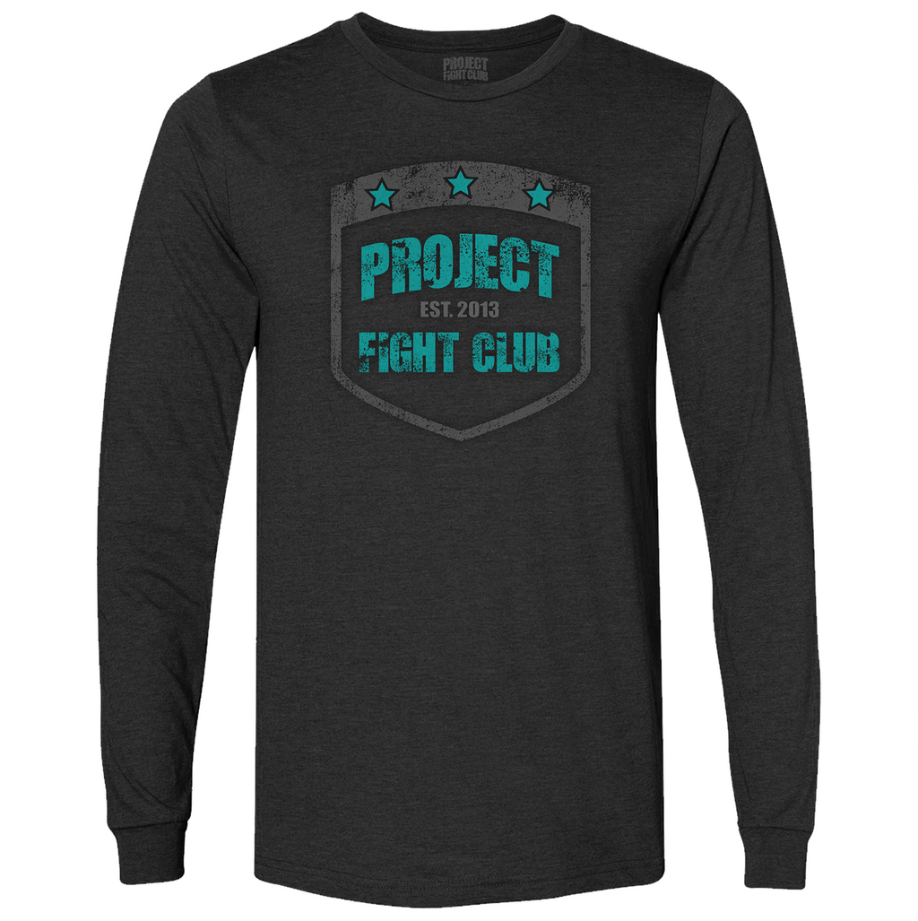 CHARCOAL LONG SLEEVE TEE - FIGHT ADDICTION