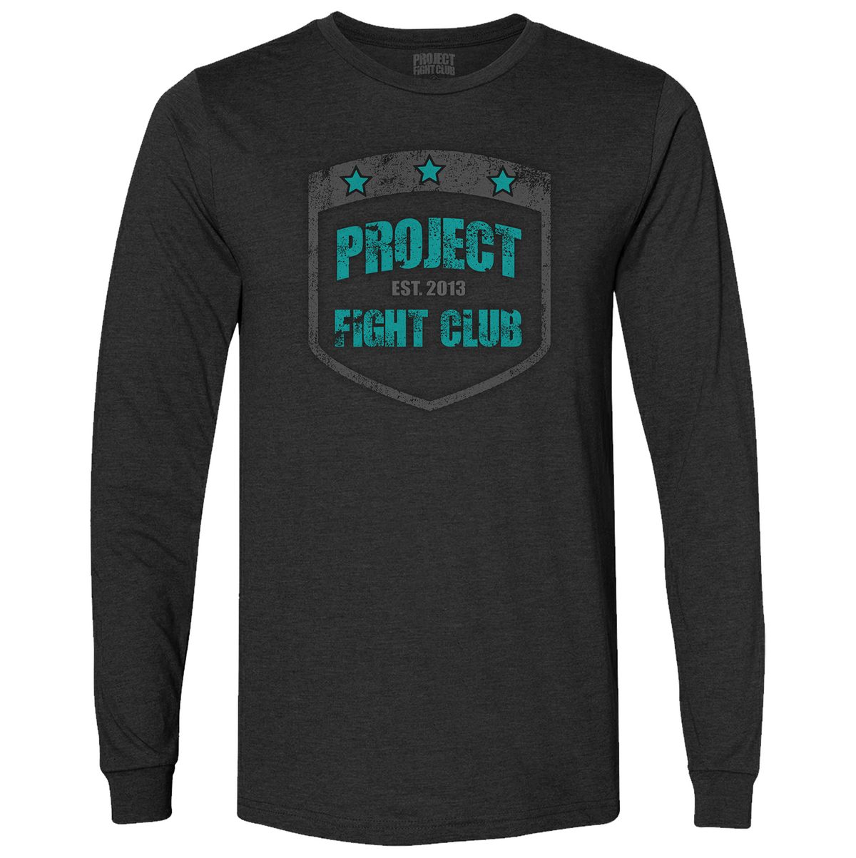 CHARCOAL LONG SLEEVE TEE - FIGHT ADDICTION