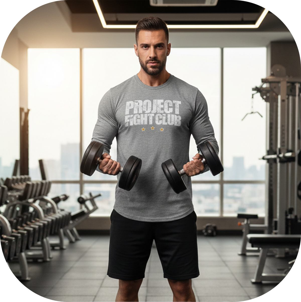 MENS GREY LONG SLEEVE #2 - PROTECT ANIMALS & WILDLIFE