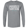 MENS GREY LONG SLEEVE TEE #2 - FIGHT ADDICTION
