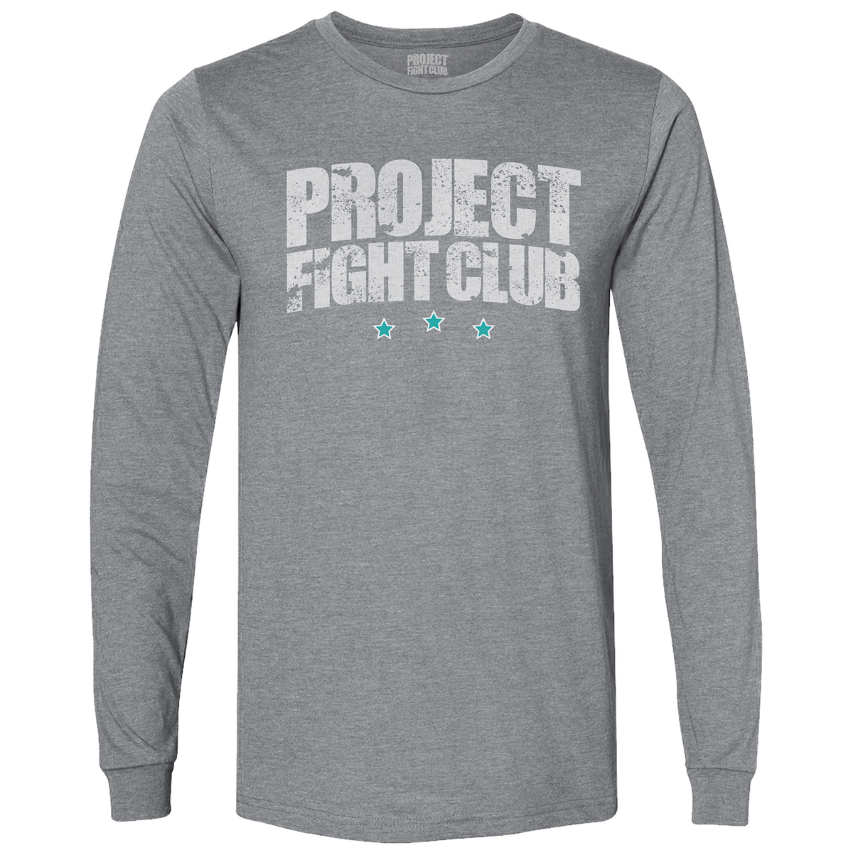 MENS GREY LONG SLEEVE TEE #2 - FIGHT ADDICTION