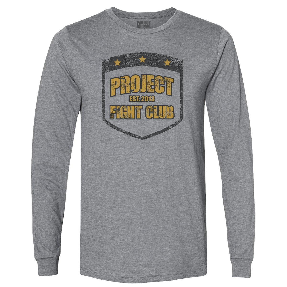MENS GREY LONG SLEEVE TEE - PROTECT ANIMALS & WILDLIFE