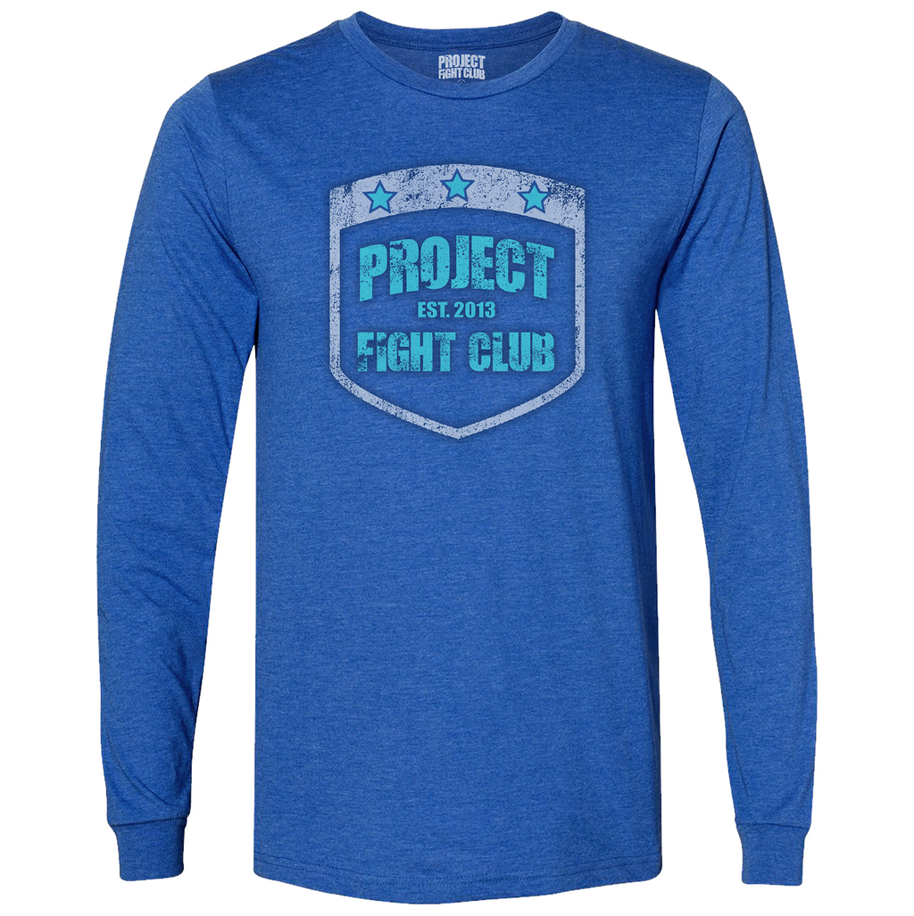 ROYAL BLUE LONG SLEEVE TEE - FIGHT ADDICTION