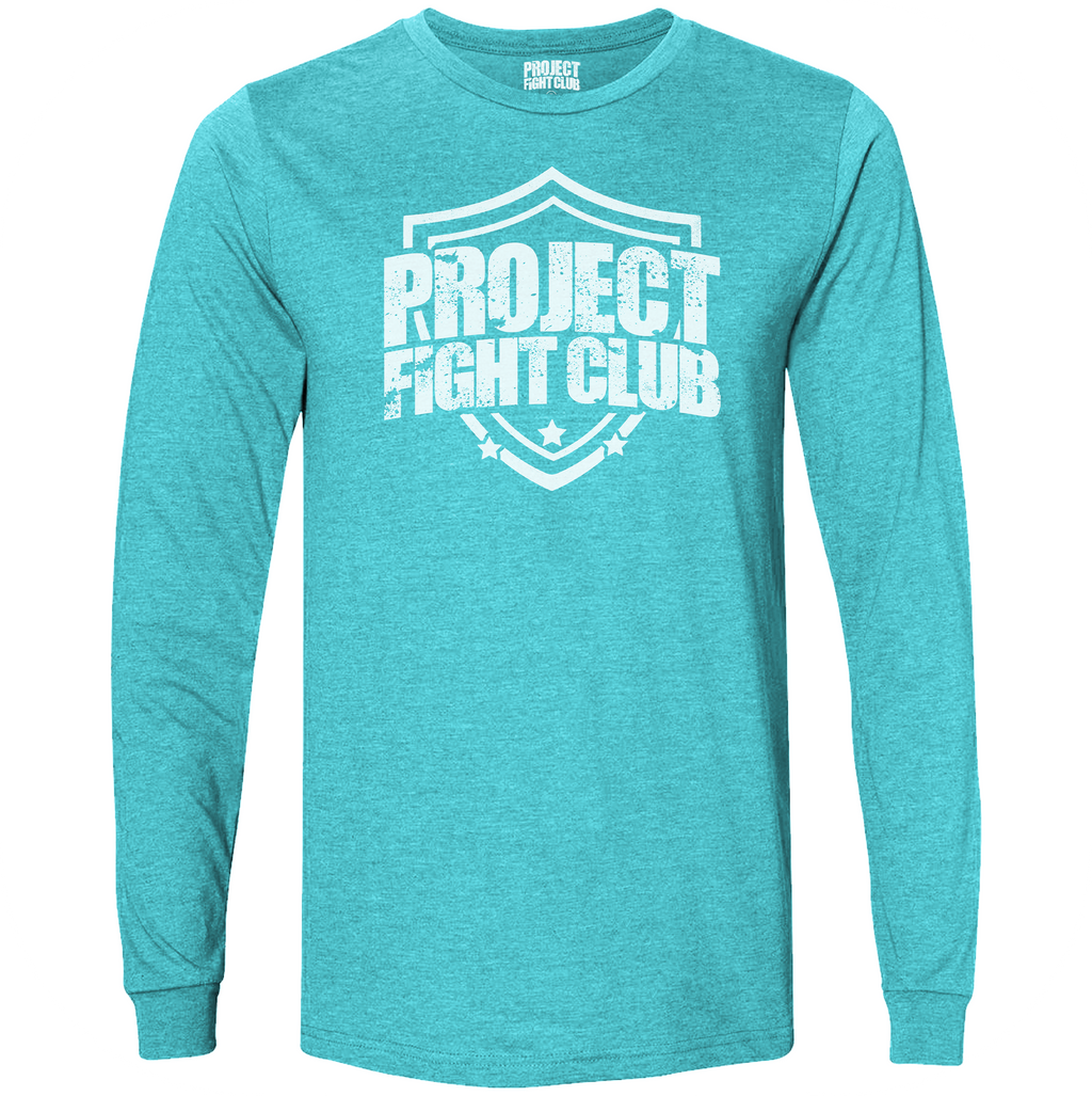 TEAL LONG SLEEVE TEE - FIGHT ADDICTION