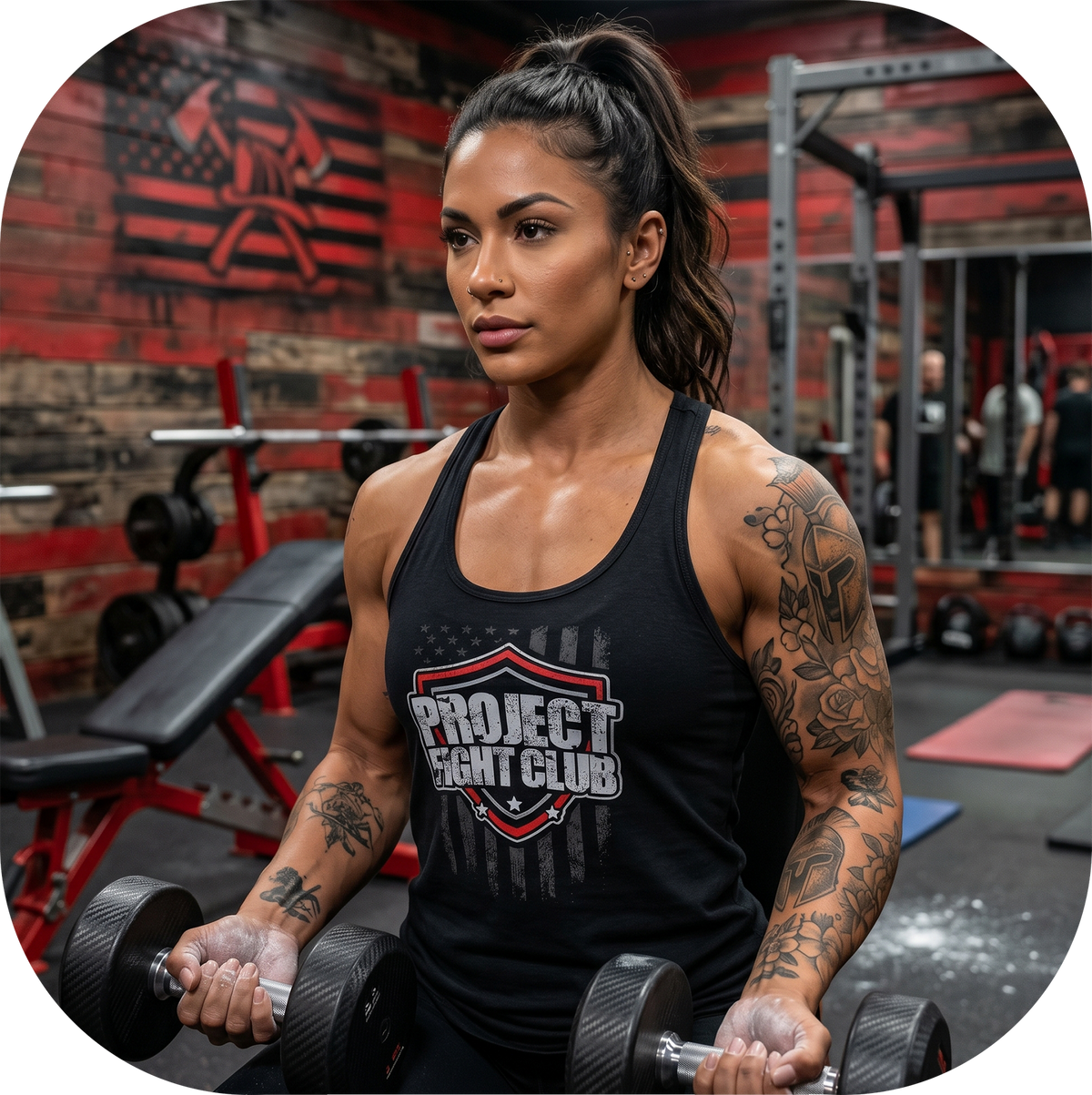 BLACK RACERBACK TANK 2 - HONOR FIREFIGHTERS & EMTs