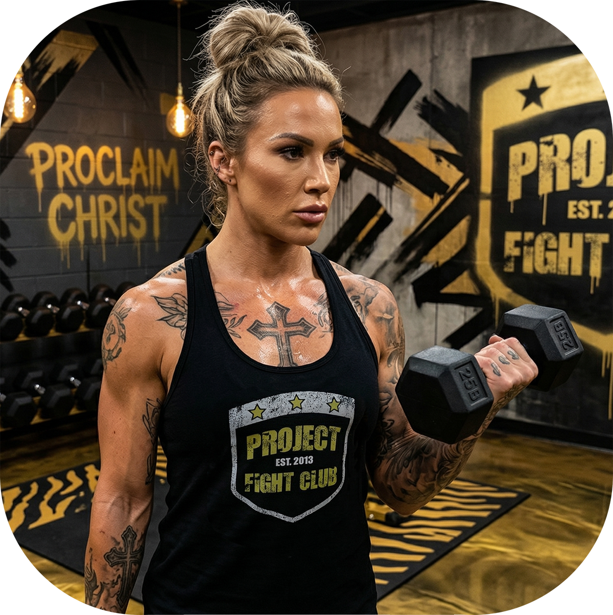 BLACK RACERBACK TANK #3- SPREAD CHRISTIANITY