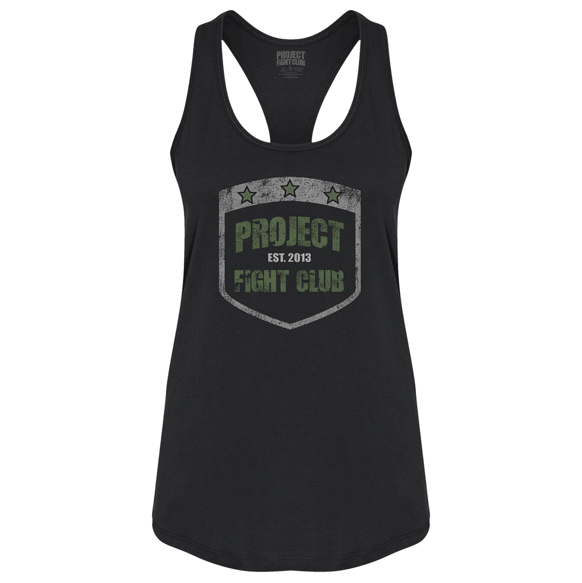 WOMENS BLACK RACERBACK TANK 3 - HONOR SOLDIERS & VETERANS