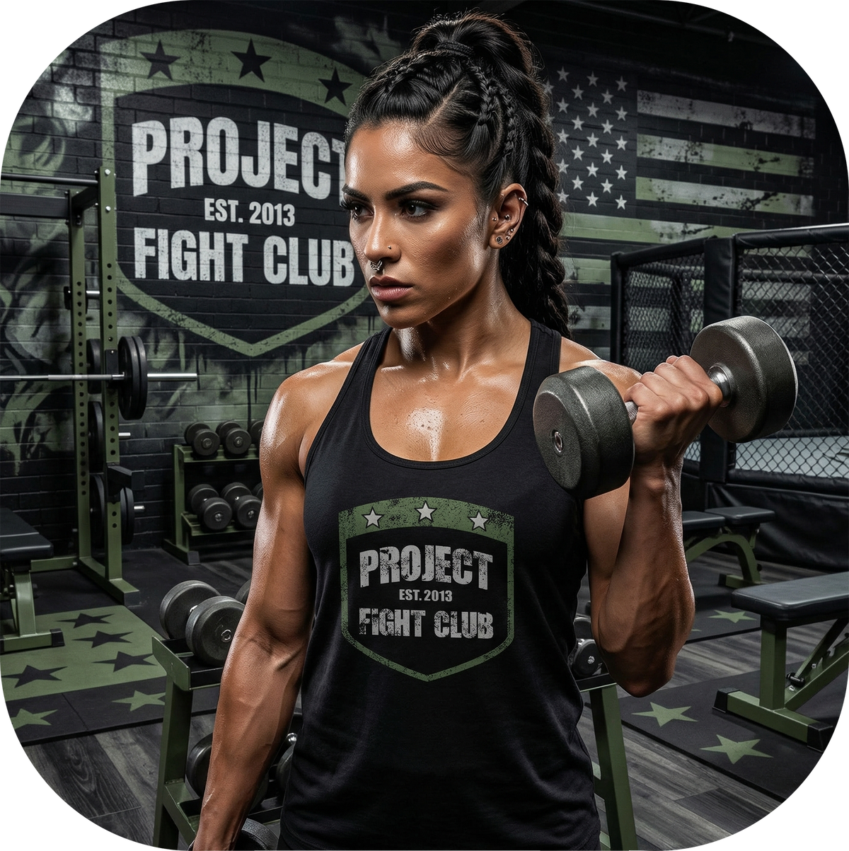 WOMENS BLACK RACERBACK TANK 4 - HONOR SOLDIERS & VETERANS