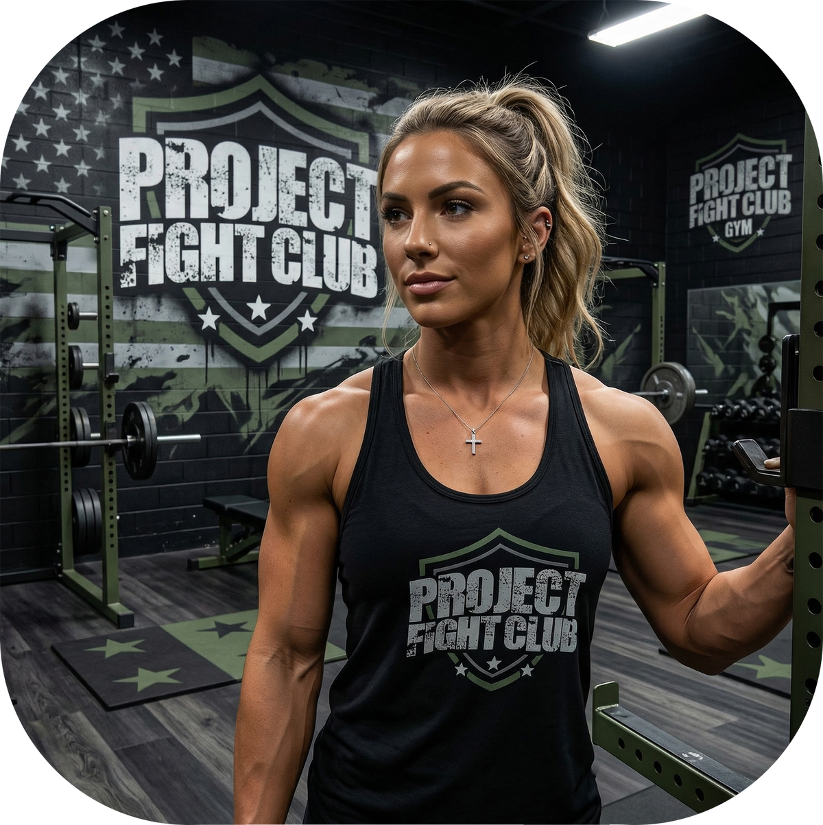WOMENS BLACK RACERBACK TANK - HONOR SOLDIERS & VETERANS
