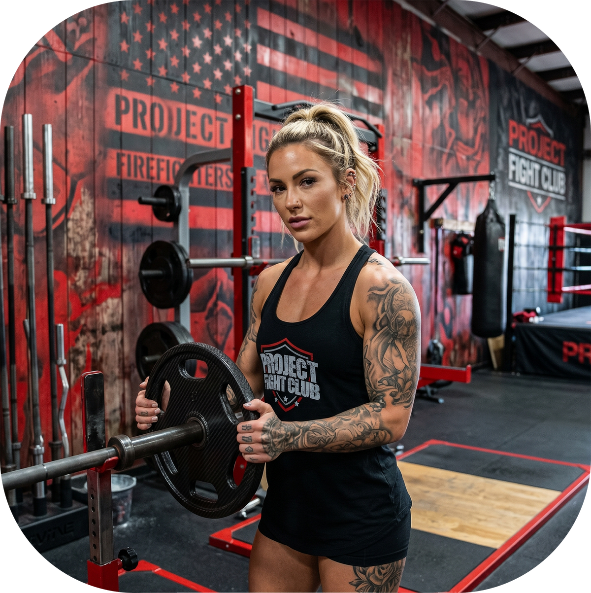 BLACK RACERBACK TANK - HONOR FIREFIGHTERS & EMTs