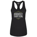 WOMENS BLACK RACERBACK TANK - SPREAD CHRISTIANITY