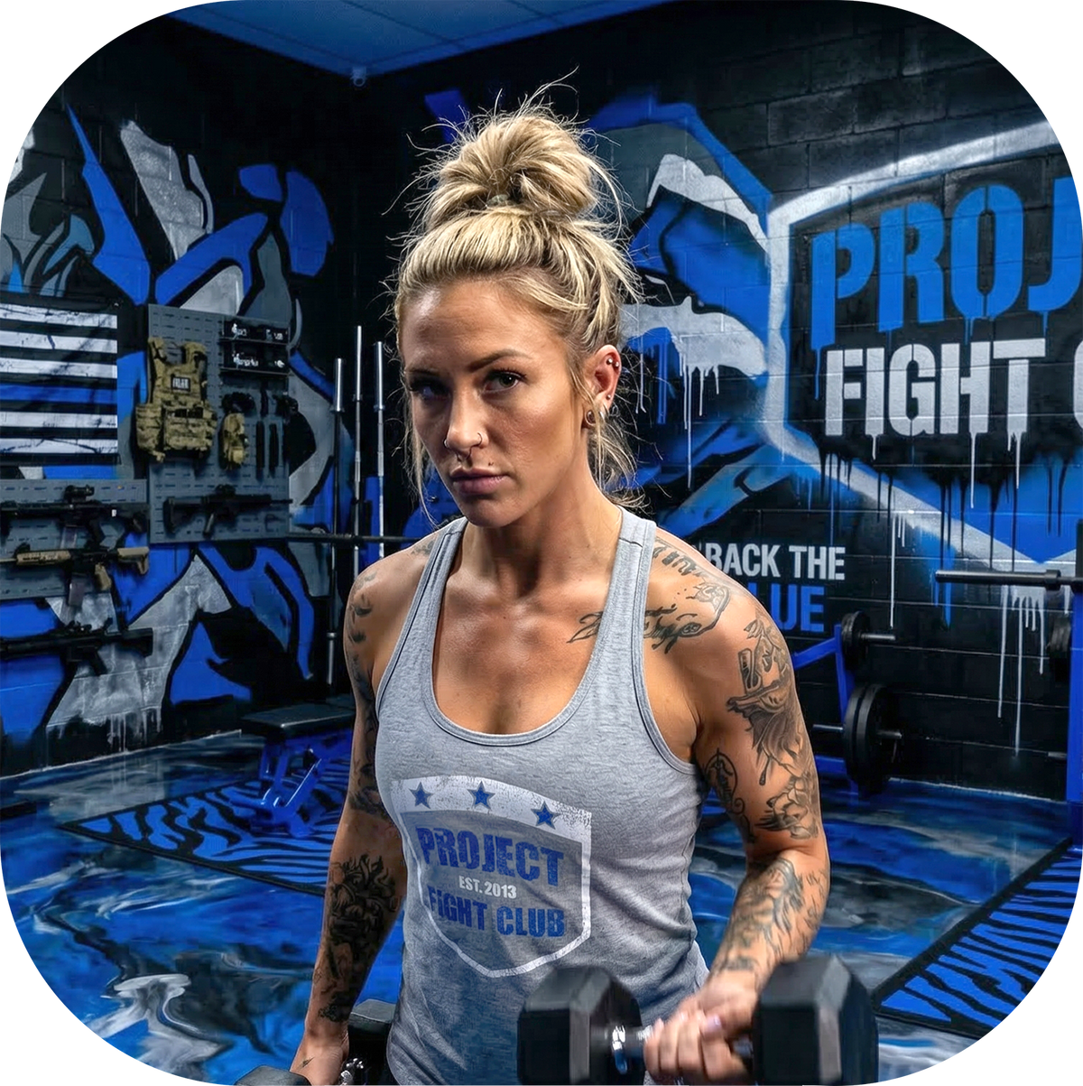GREY RACERBACK TANK #2 - SUPPORT POLICE