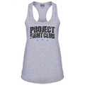 WOMENS GREY RACERBACK TANK #2 - SUPPORT POLICE