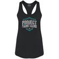 WOMENS BLACK RACERBACK TANK - FIGHT ADDICTION