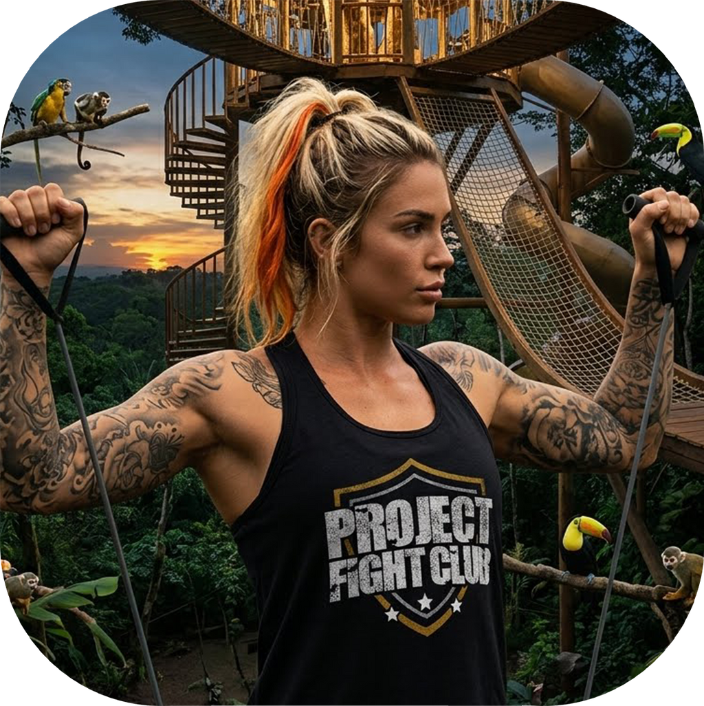 WOMENS BLACK RACERBACK TANK - PROTECT ANIMALS & WILDLIFE