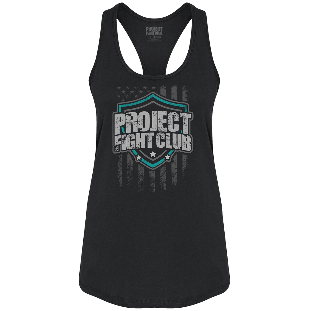 WOMENS BLACK RACERBACK TANK #2 - FIGHT ADDICTION