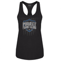 WOMENS BLACK RACERBACK TANK #2 - SUPPORT POLICE