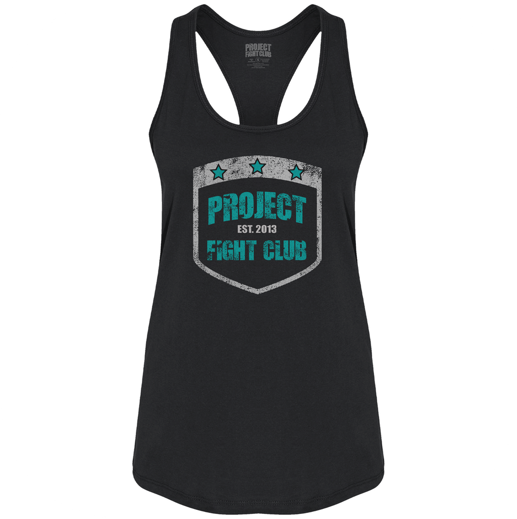 WOMENS BLACK RACERBACK TANK #3 - FIGHT ADDICTION