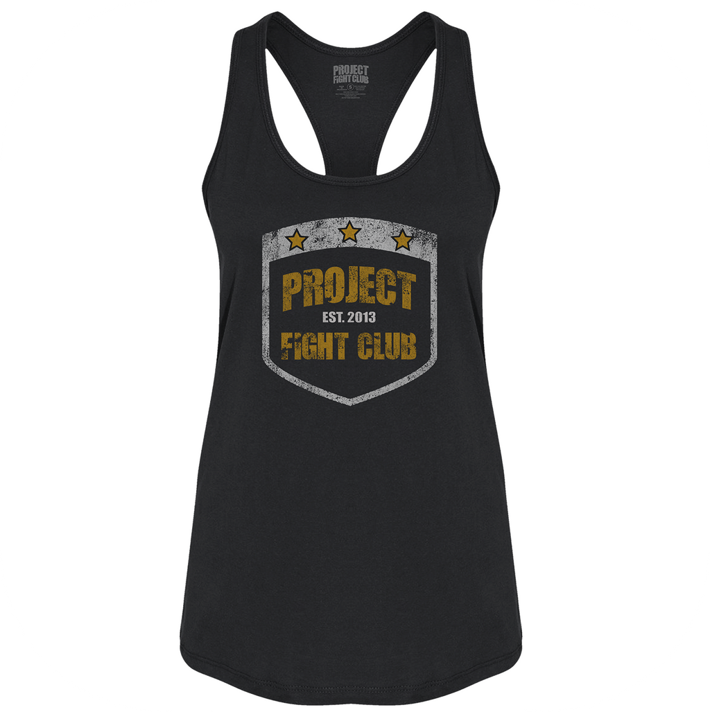 WOMENS BLACK RACERBACK TANK #3 - PROTECT ANIMALS & WILDLIFE