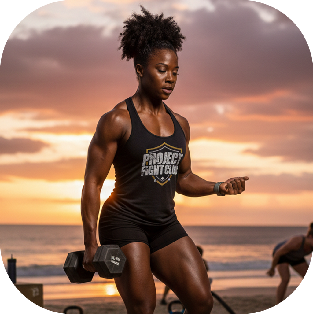 WOMENS BLACK RACERBACK TANK - PROTECT ANIMALS & WILDLIFE