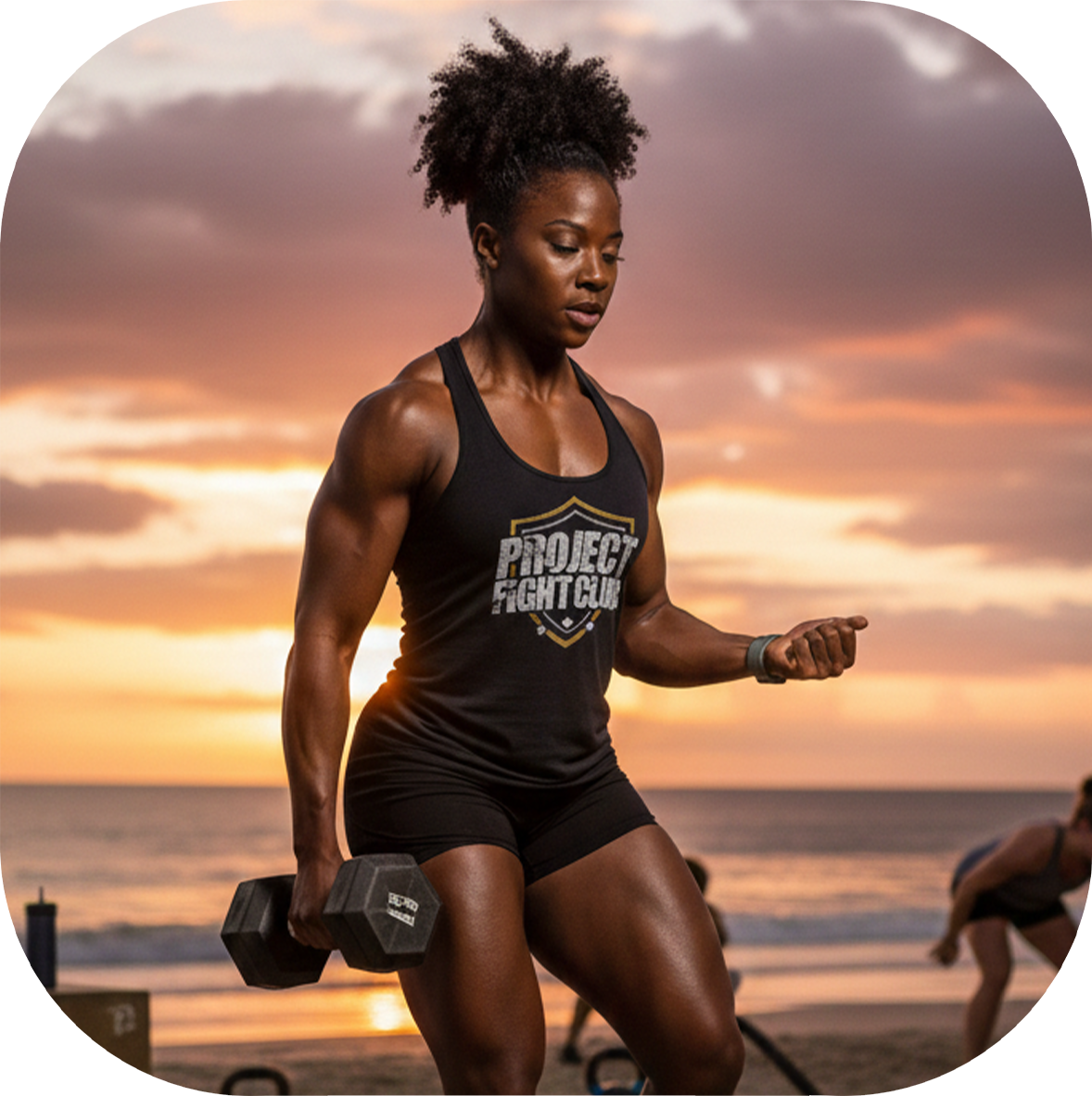 WOMENS BLACK RACERBACK TANK - PROTECT ANIMALS & WILDLIFE