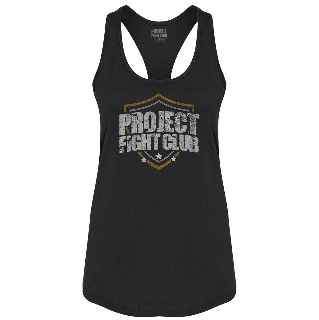 WOMENS BLACK RACERBACK TANK - PROTECT ANIMALS & WILDLIFE