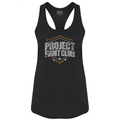 WOMENS BLACK RACERBACK TANK - PROTECT ANIMALS & WILDLIFE