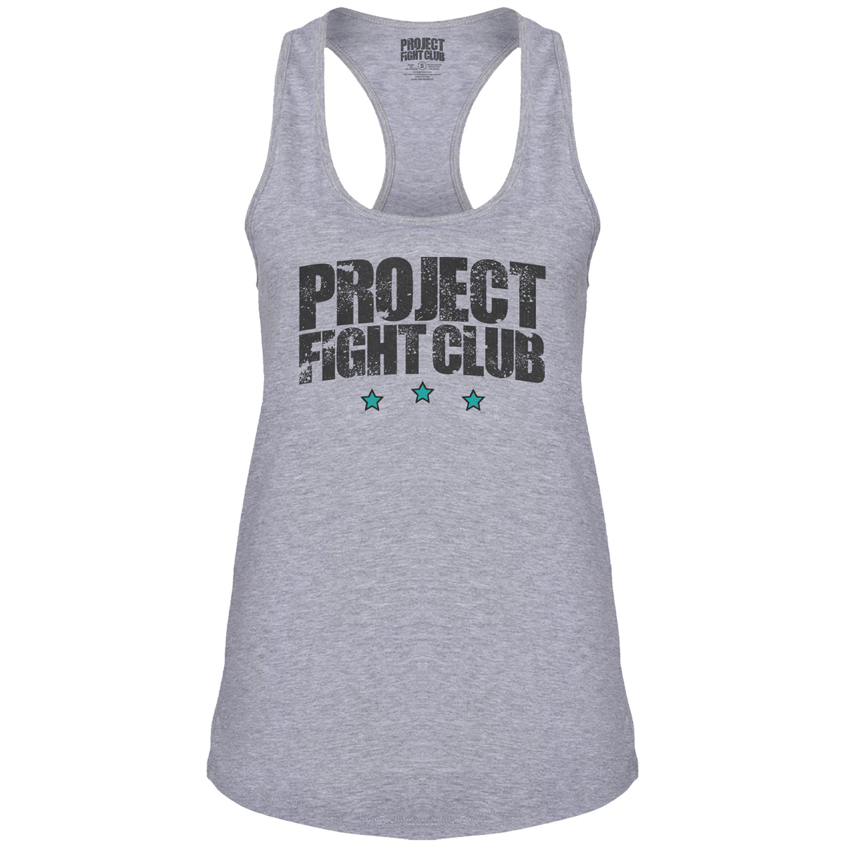 WOMENS GREY RACERBACK TANK - FIGHT ADDICTION