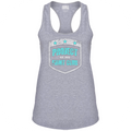 WOMENS GREY RACERBACK TANK #2 - FIGHT ADDICTION