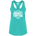 WOMENS TEAL RACERBACK TANK - FIGHT ADDICTION