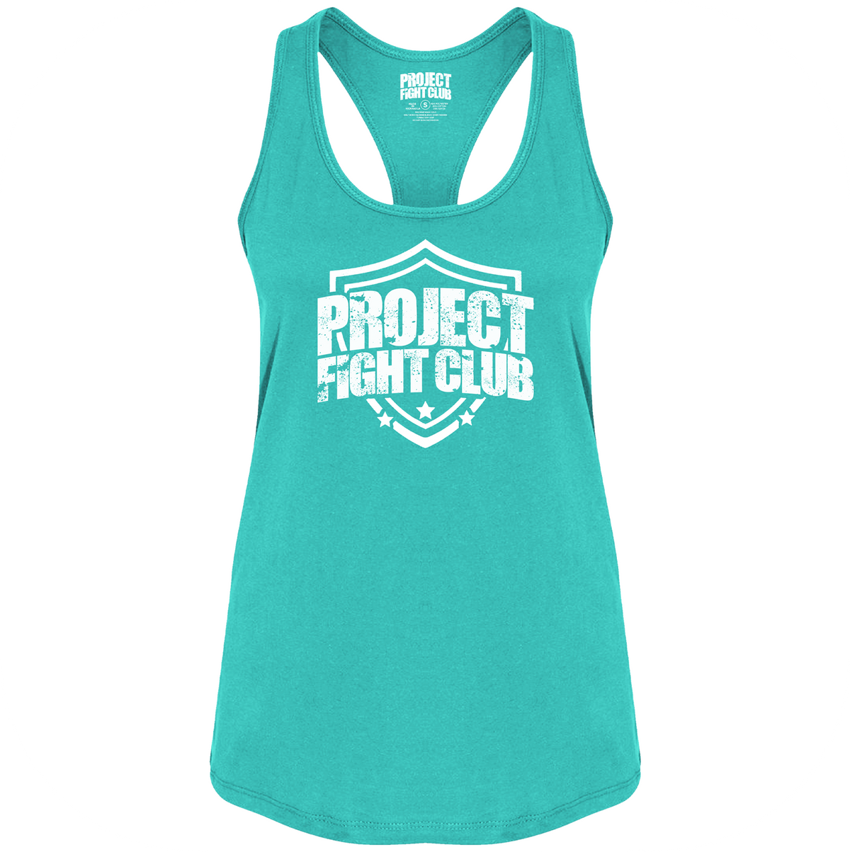 WOMENS TEAL RACERBACK TANK - FIGHT ADDICTION