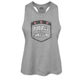 DEEP HEATHER CROPPED RACERBACK TANK 2 - HONOR FIREFIGHTERS & EMTs