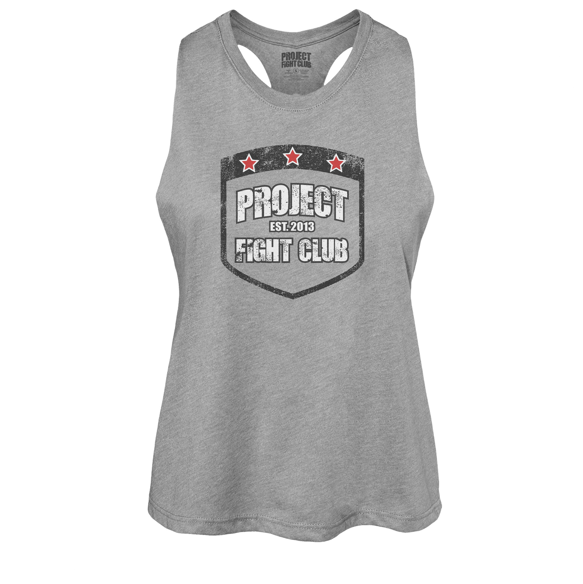 DEEP HEATHER CROPPED RACERBACK TANK 2 - HONOR FIREFIGHTERS & EMTs