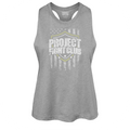 HEATHER GREY CROPPED RACERBACK TANK - SPREAD CHRISTIANITY