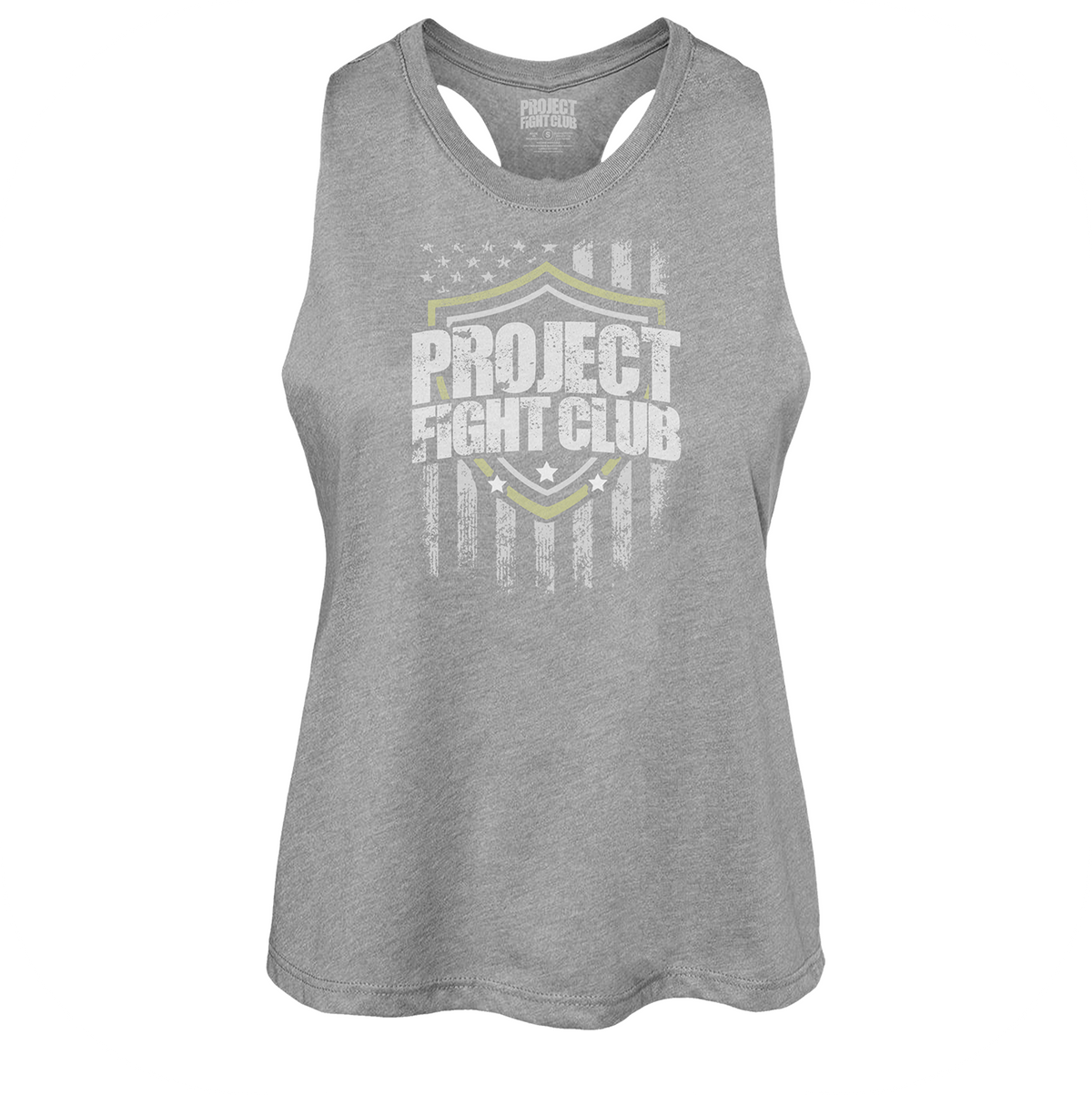 HEATHER GREY CROPPED RACERBACK TANK - SPREAD CHRISTIANITY