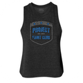 SOLID BLACK RACERBACK CROPPED TANK 2 - SUPPORT POLICE