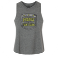 DEEP HEATHER CROPPED RACERBACK TANK #2 - SPREAD CHRISTIANITY