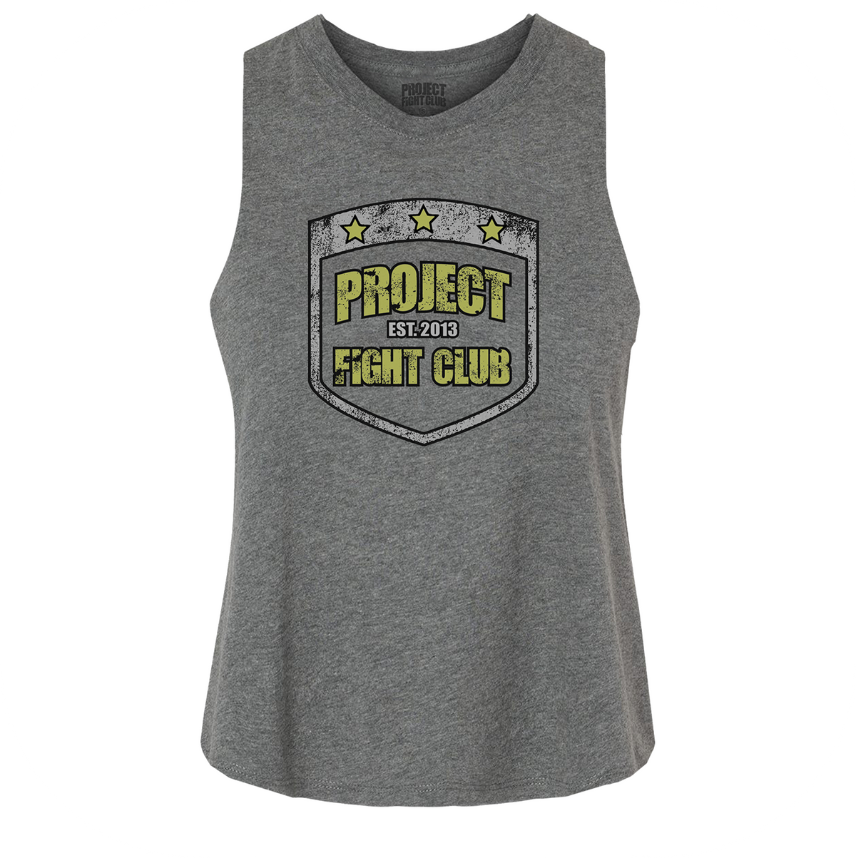 DEEP HEATHER CROPPED RACERBACK TANK #2 - SPREAD CHRISTIANITY
