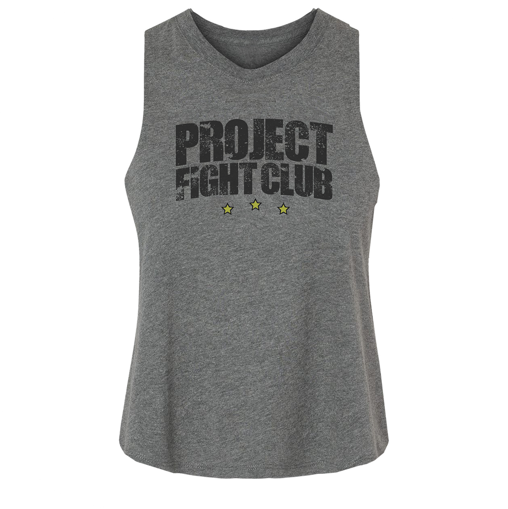 DEEP HEATHER CROPPED RACERBACK TANK - SPREAD CHRISTIANITY